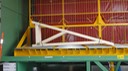 cabine d’aspersion pour le traitement des fermettes de charpente industrielle
